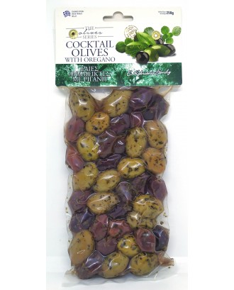 Cocktail olives with Oregano 250gr