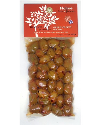 Green olives with Chilli 250gr